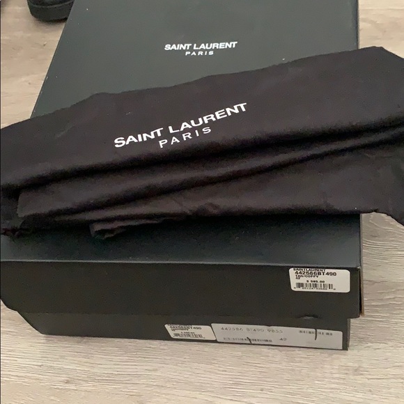 Authentic Saint Laurent High Suede Sneakers sz 42 - Picture 6 of 6